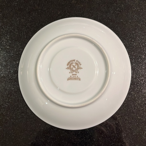 Footed Cup & Saucer Set Greenbay by NORITAKE.  Set of 4 - Picture 11 of 16